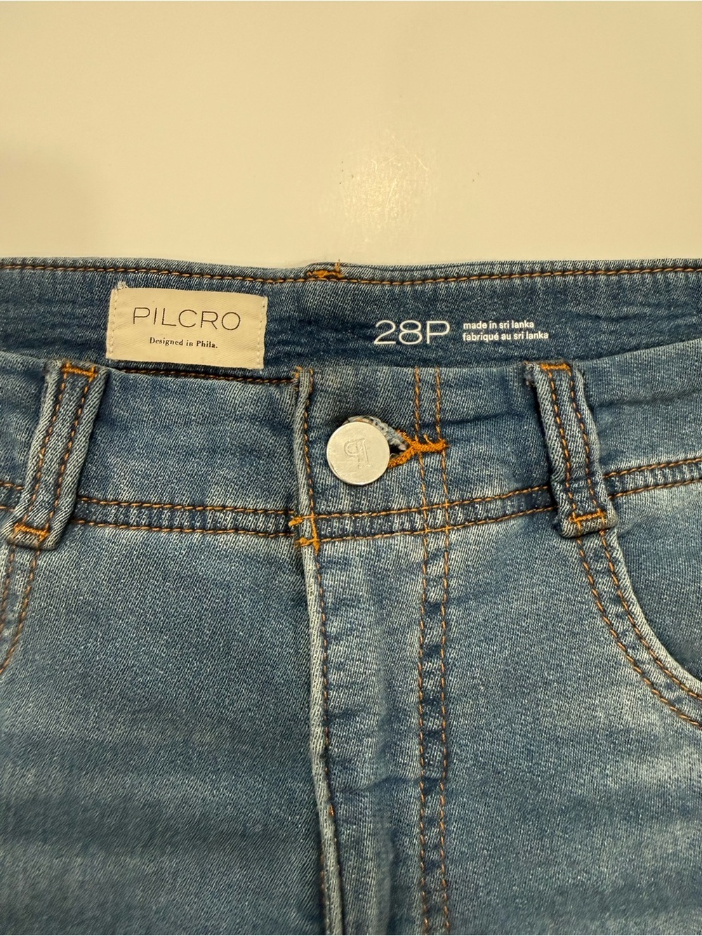 Anthropologie Pilcro Skirty High-Rise Crop Wide-Leg Jeans. Size 28P Boho Chic - Picture 6 of 6